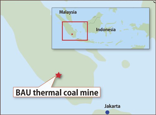 日本雙日出售其印尼動力煤礦30%股份